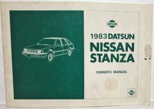 1983 Nissan Stanza Owners Manual and Warranty Information