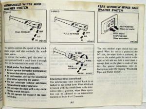 1983 Nissan Sentra Owners Manual