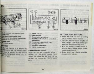 1985 Nissan Pulsar NX Owners Manual
