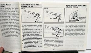 1985 Nissan Sentra Owners Manual Care & Operation Instructions