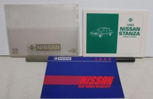 1985 Nissan Stanza Owners Manual with Warranty Information