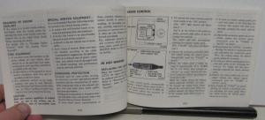 1985 Nissan Stanza Owners Manual with Warranty Information