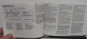 1985 Nissan Stanza Owners Manual with Warranty Information