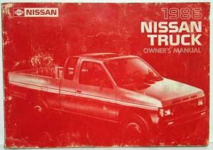 1986 Nissan Truck Owners Manual with Warranty Information