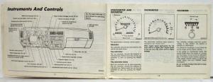 1986 Nissan Truck Owners Manual with Warranty Information