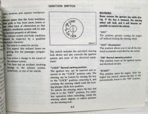 1986 Nissan Pulsar NX Owners Manual