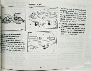 1986 Nissan Pulsar NX Owners Manual