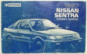 1987 Nissan Sentra Owners Manual