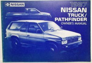 1987 Nissan Truck and Pathfinder Owners Manual