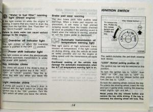 1987 Nissan Truck and Pathfinder Owners Manual