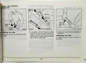 1987 Nissan Truck and Pathfinder Owners Manual