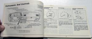 1988 Nissan Sentra Owners Manual Care & Operation Instructions Original