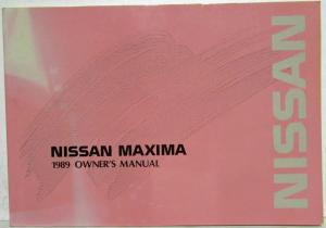 1989 Nissan Maxima Owners Manual