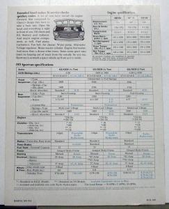 1971 Chevrolet Sportvan GS & GE 10 20 30 Truck Sales Folder Revision 3 Original
