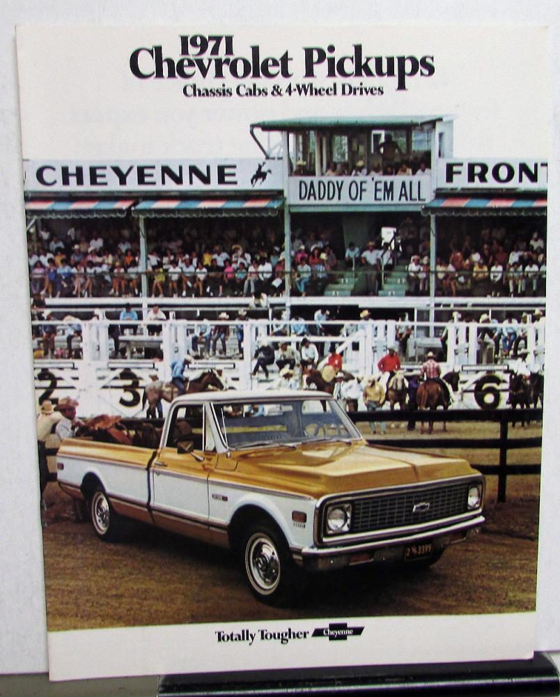 1971 Chevrolet Pickup Chassis Cab 4-Wheel Drive Truck Sales Brochure R1
