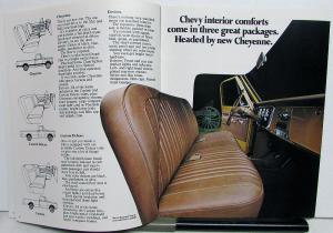1971 Chevrolet Pickup Chassis Cab 4-Wheel Drive Truck Sales Brochure R1