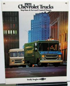 1971 Chevrolet Step Van & Fwd Control Chassis Trucks Sales Brochure Original