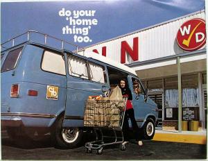 1972 Chevy Van Sportsman CAMPCO RV Conversion Color Sales Brochure Original