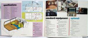 1972 Chevy Van Sportsman CAMPCO RV Conversion Color Sales Brochure Original