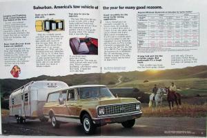 1972 Chevrolet Camper RV Motor Home Truck Dealer Sales Brochure Original REV 1