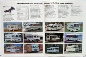 1972 Chevrolet Camper RV Motor Home Truck Dealer Sales Brochure Original REV 1