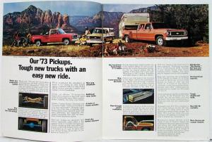 1973 Chevrolet Pickup RV Camper Motor Home Truck Sales Brochure Original REV 1