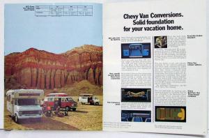 1973 Chevrolet Pickup RV Camper Motor Home Truck Sales Brochure Original REV 1