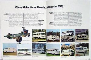 1973 Chevrolet Pickup RV Camper Motor Home Truck Sales Brochure Original REV 1