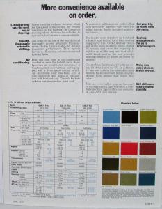 1973 Chevrolet Sportvan Truck Color Dealer Sales Folder Original REVISION 1