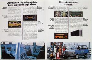 1973 Chevrolet Sportvan Truck Color Dealer Sales Folder Original REVISION 1