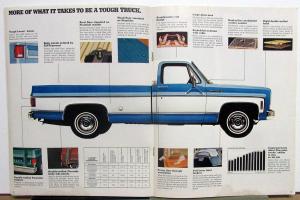 1974 Chevrolet Pickup Stepside Fleetside Truck Slaes Brochure Original REV 1