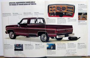 1974 Chevrolet Pickup Stepside Fleetside Truck Slaes Brochure Original REV 1