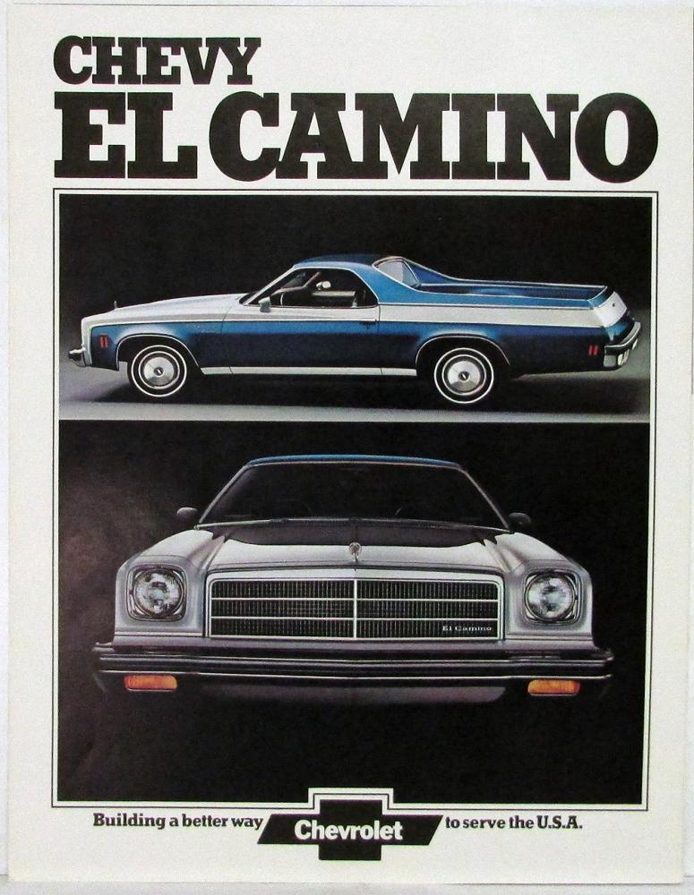 1974 Chevrolet El Camino Truck Dealer Sales Folder Original REVISION 1