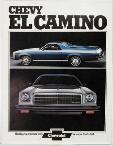 1974 Chevrolet El Camino Truck Dealer Sales Folder Original REVISION 1