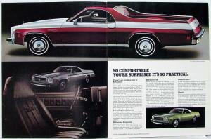 1974 Chevrolet El Camino Truck Dealer Sales Folder Original REVISION 1