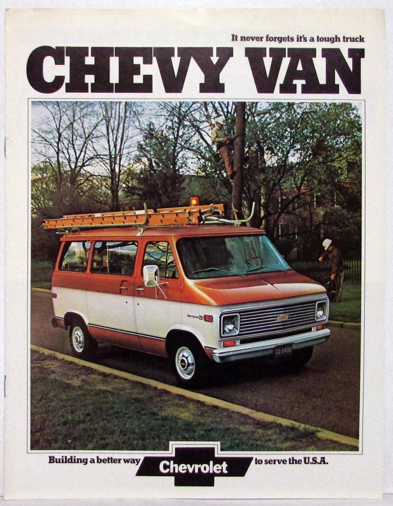 1974 Chevrolet Chevy Van Truck Dealer Sales Brochure Original