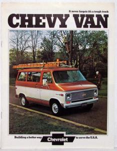 1974 Chevrolet Chevy Van Truck Dealer Sales Brochure Original
