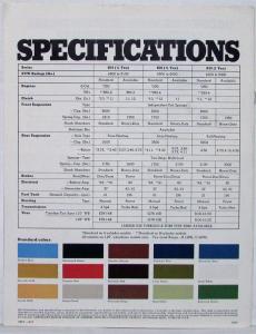 1974 Chevrolet Chevy Van Truck Dealer Sales Brochure Original