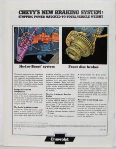 1974 Chevy Rec Vehicle Camper Motorhome Truck Dealer Sales Brochure REVISION 1