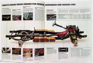 1974 Chevy Rec Vehicle Camper Motorhome Truck Dealer Sales Brochure REVISION 1