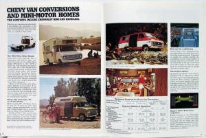 1974 Chevy Rec Vehicle Camper Motorhome Truck Dealer Sales Brochure REVISION 1