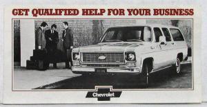 1974 1975 ? Chevrolet Suburban Sales Leaflet Original