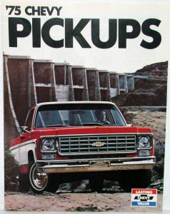 1975 Chevrolet Chevy Pickup CK 10 20 30 4WD Truck Dealer Sales Folder Original