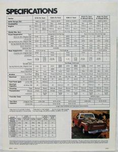 1975 Chevrolet Chevy Pickup CK 10 20 30 4WD Truck Dealer Sales Folder Original