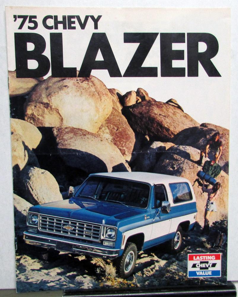 1975 Chevrolet Blazer Truck Dealer Color Sales Brochure Original REVISION 1