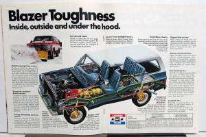 1975 Chevrolet Blazer Truck Dealer Color Sales Brochure Original REVISION 1