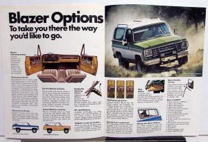 1975 Chevrolet Blazer Truck Dealer Color Sales Brochure Original REVISION 1