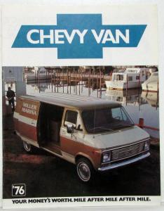1976 Chevrolet Chevy Van Truck Dealer Brochure Original