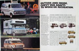 1976 Chevrolet Chevy Van Truck Dealer Brochure Original