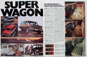 1976 Chevrolet Suburban Your Moneys Worth Mile After Mile Sales Brochure REVISED